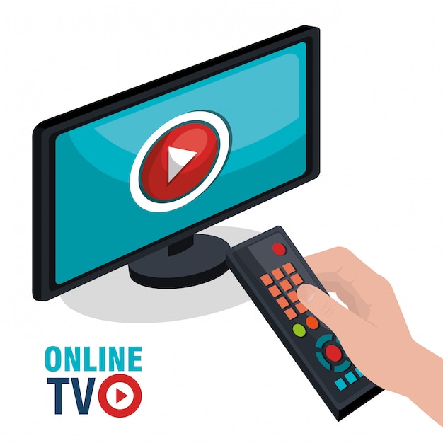 Tv Live Stream | Premium Vector