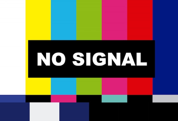 says no signal on tv
