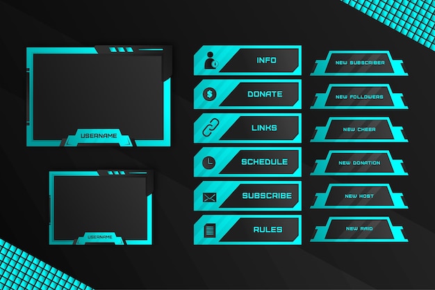 Download Free Twitch Stream Panels Pack Free Vector Use our free logo maker to create a logo and build your brand. Put your logo on business cards, promotional products, or your website for brand visibility.