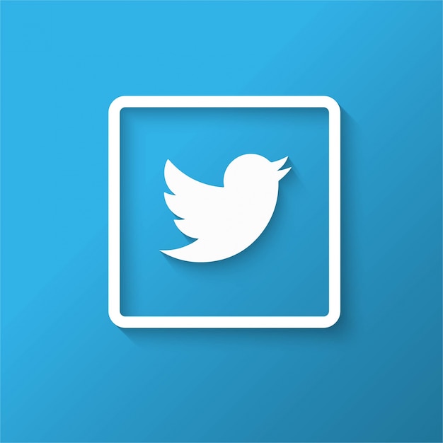 Twitter logo design Free Vector