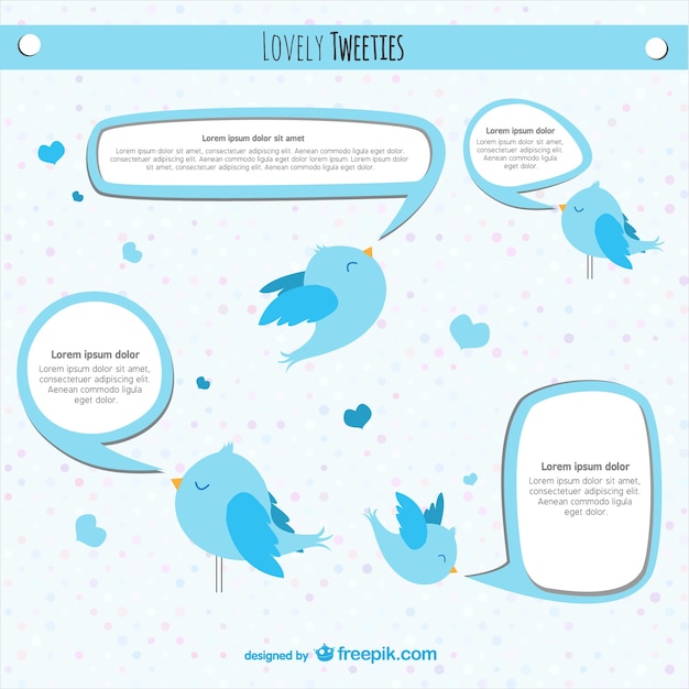 Twitterの鳥のベクトルのデザイン 無料のベクター