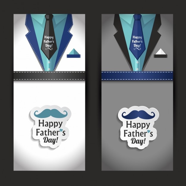 Two banners for fathers day