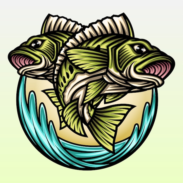 Free Free 225 Jumping Bass Fish Svg SVG PNG EPS DXF File