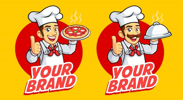 Download Free Two Chef Men Mascot Logo Good For Food Business And Culinary Use our free logo maker to create a logo and build your brand. Put your logo on business cards, promotional products, or your website for brand visibility.