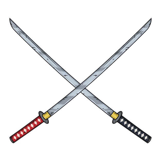 Transparent Katana Png Crossed Samurai Swords Png Clipart Full Size ...