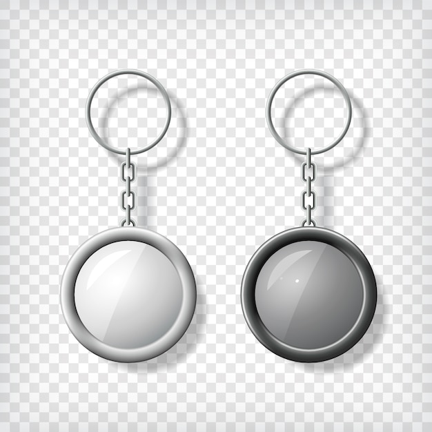 Download Two key chain pendants mockup Vector | Premium Download