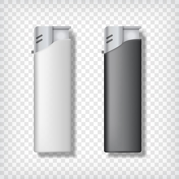 Download Premium Vector | Two lighters mockup. transparent ...