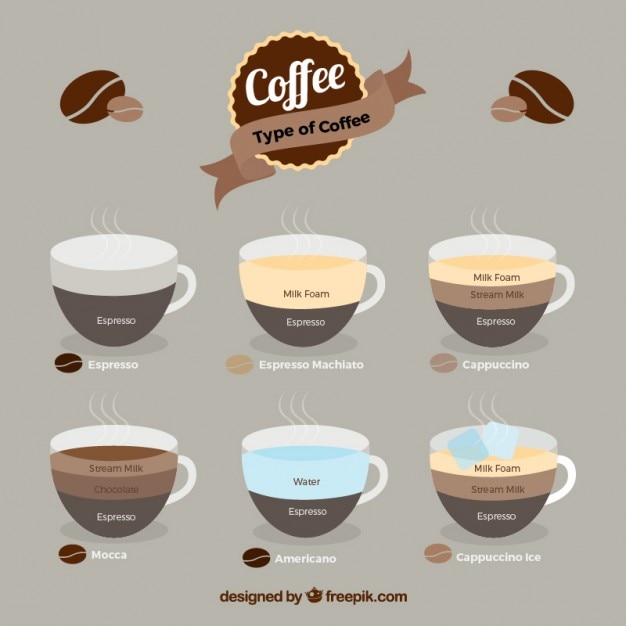 Download Type of coffee Vector | Free Download