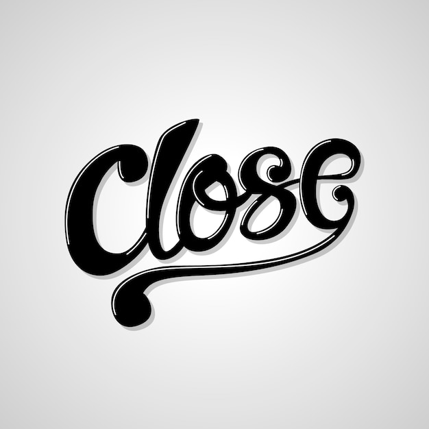 premium-vector-typography-close-word