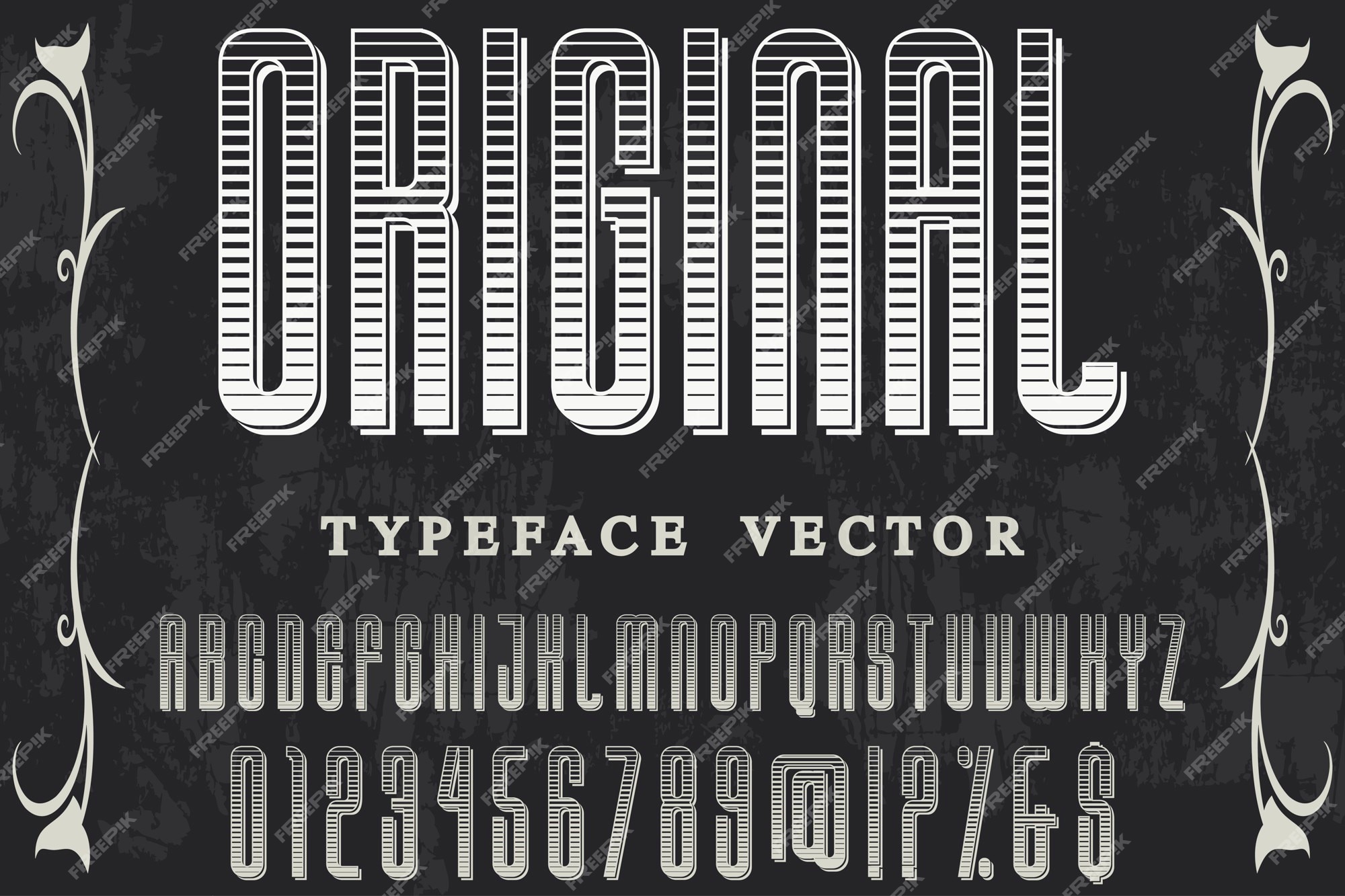 Premium Vector | Typography label design orginal