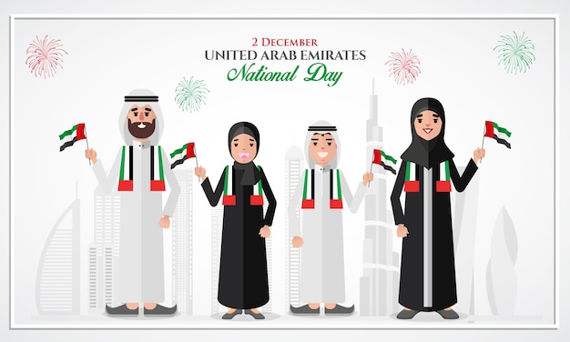 Premium Vector Uae National Day Greeting