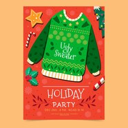 Free Printable Ugly Sweater Party Invitation Template Free Printable Word Searches