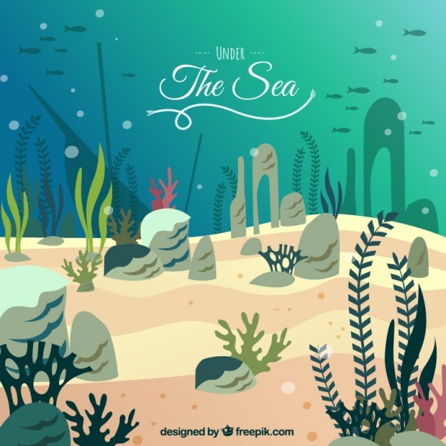 Download Under the sea, background Vector | Free Download