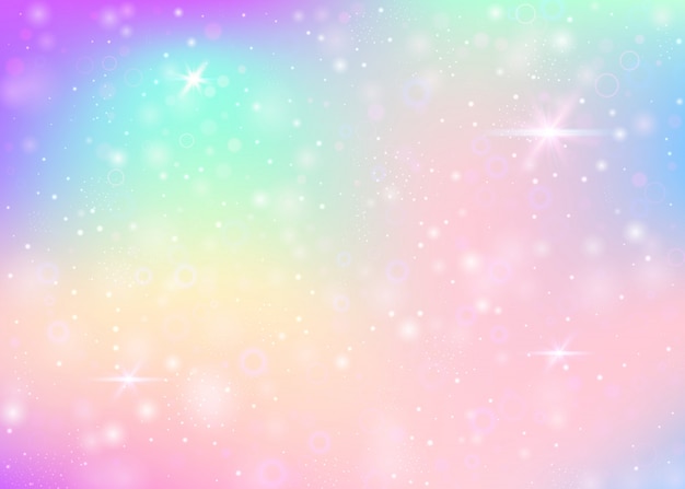 Unicorn background with rainbow mesh. Vector | Premium Download