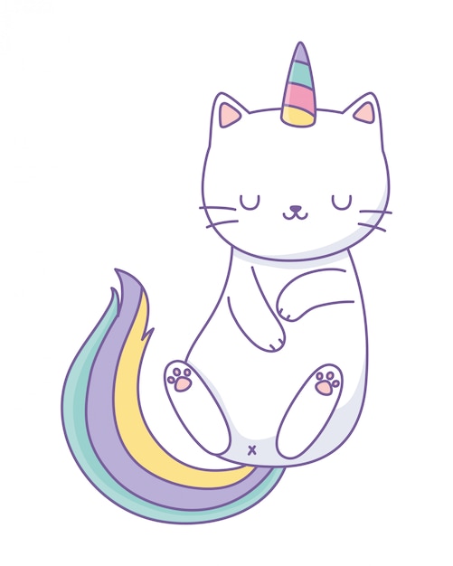 Download Premium Vector | Unicorn cat cartoon