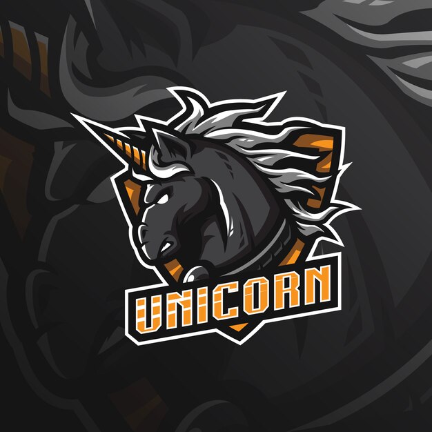 Download Unicorn horse mascot logo | Premium Vector