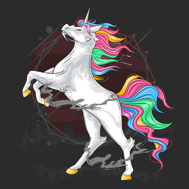 Download Premium Vector | Unicorn horse with beautiful hair