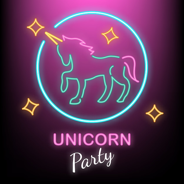 Unicorn logo | Premium Vector