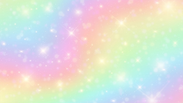 Unicorn Pastel Rainbow Background