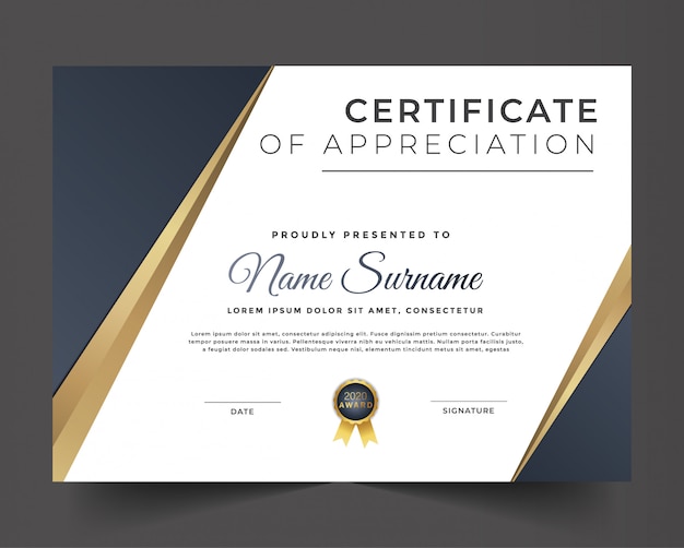 Premium Vector | Unique certificate