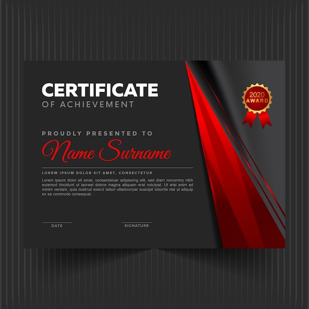 Premium Vector | Unique certificate