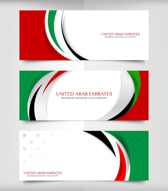 Download United arab emirates flag color concept backgrounds | Premium Vector