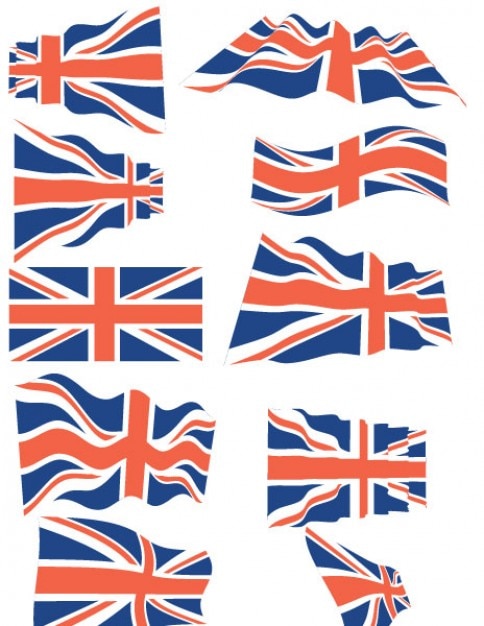 Download United Kingdom flags vector pack Vector | Free Download