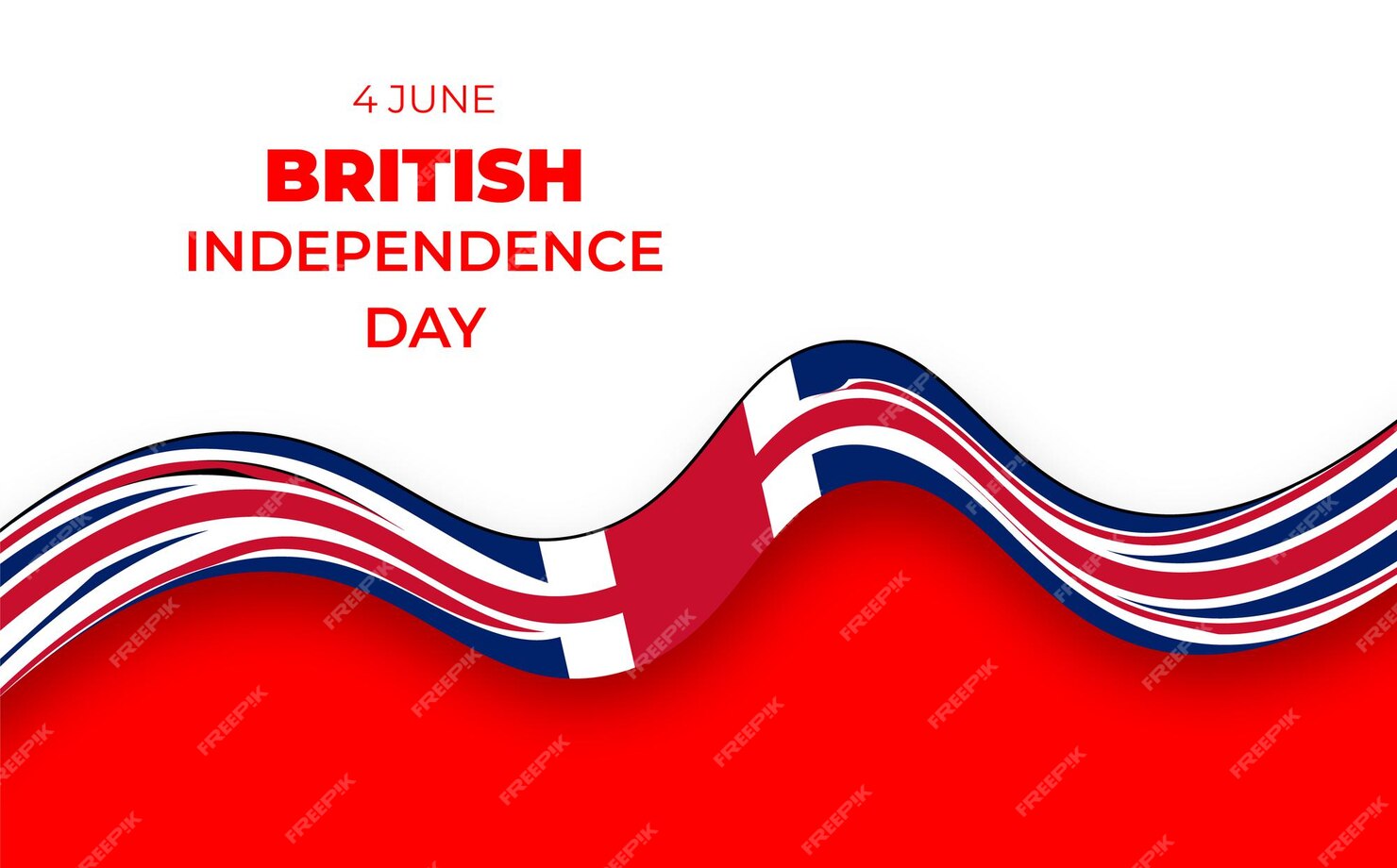 Premium Vector United kingdom independence day with uk flag