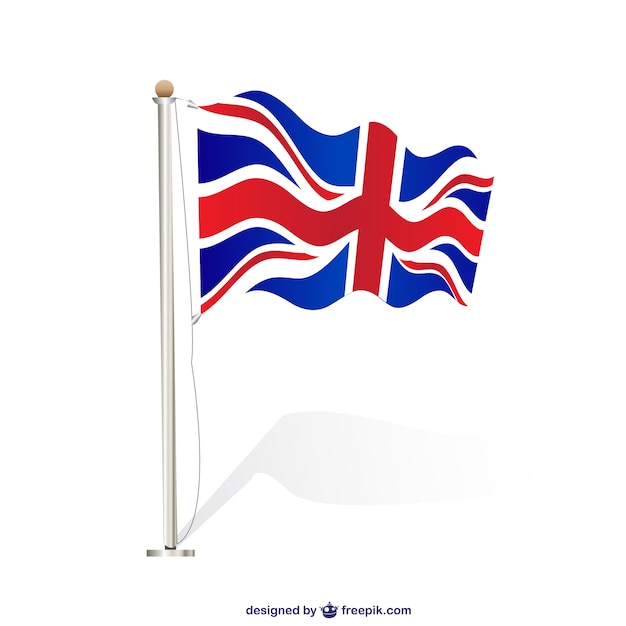Download Free Vector | United kingdom waving flag