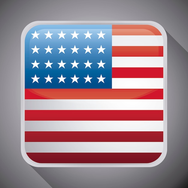 Download United states of america flag square Vector | Premium Download