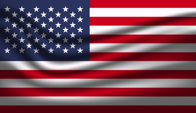 Download United states flag american symbol | Premium Vector