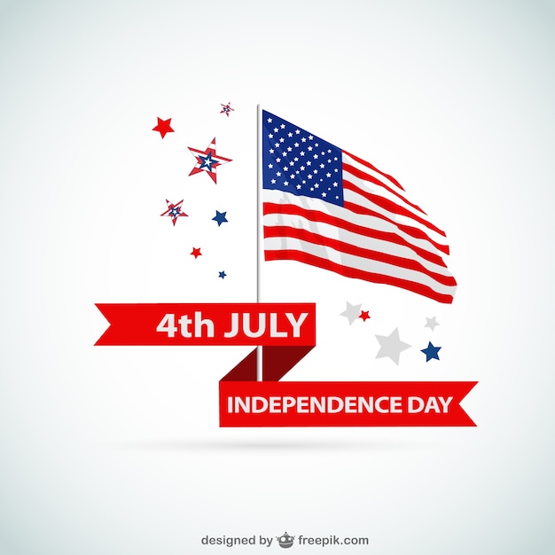 Download Free Vector | United states independence day flag