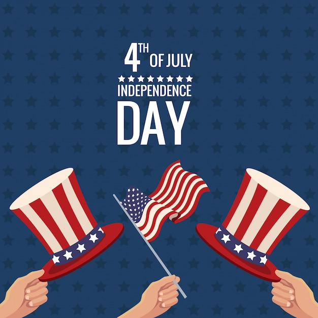 Premium Vector United states independence day traditional event