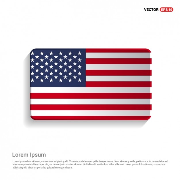 United States of America Flag Template Vector Free Download