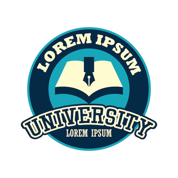 University / campus logo | Premium Vector