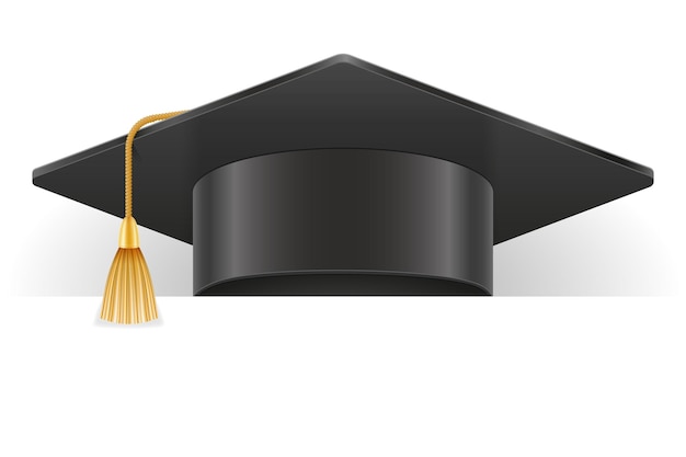 Premium Vector | University college and academy graduate hat vector ...