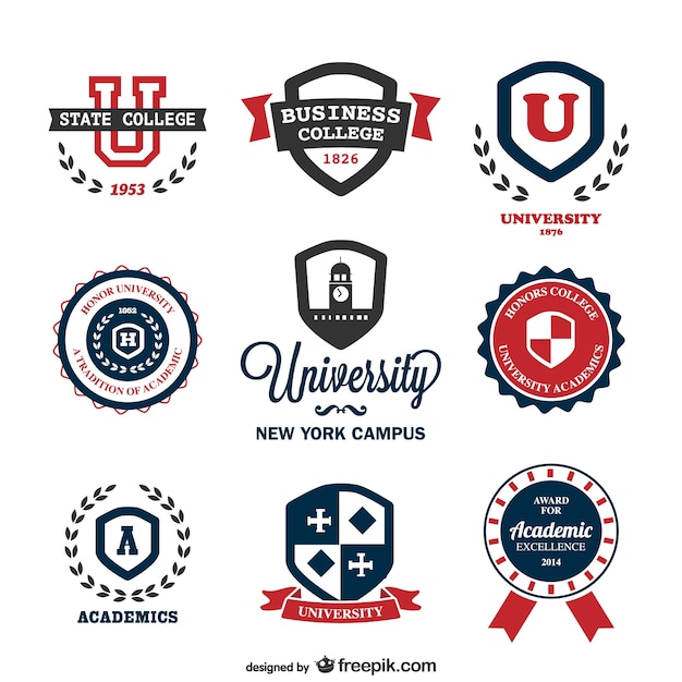 University logos | Free Vector