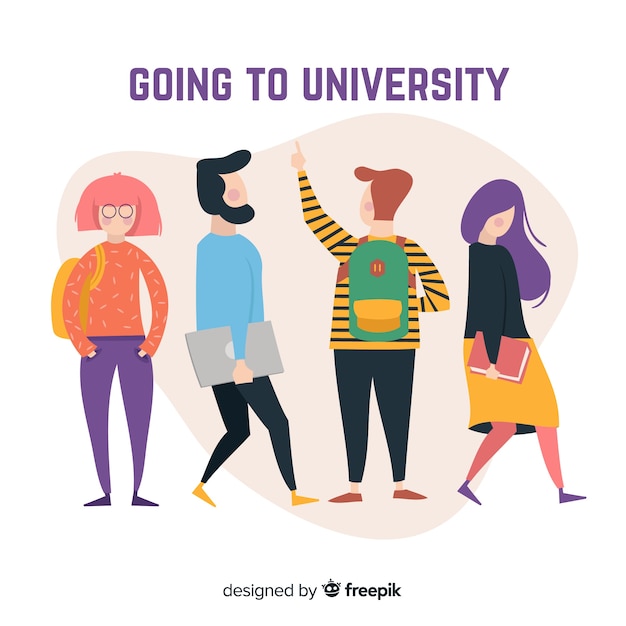 Download University student collection | Free Vector