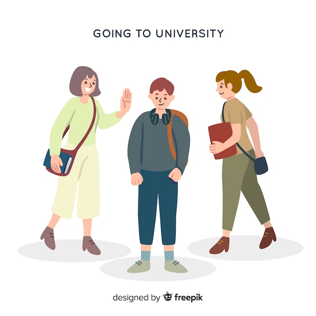 Download University student | Free Vector