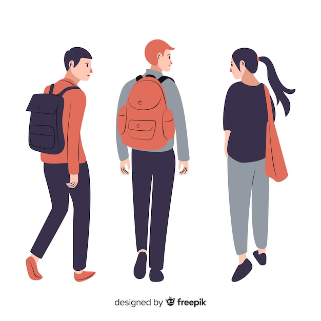 Download University student | Free Vector