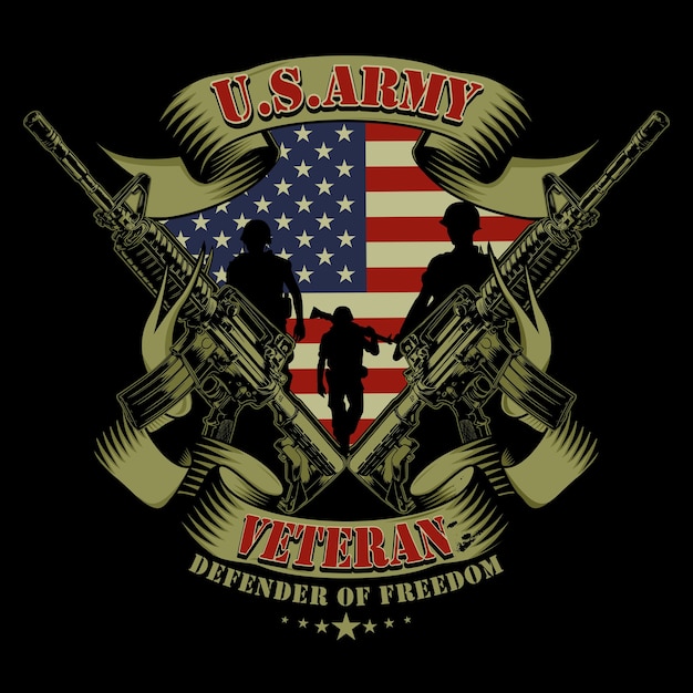Premium Vector | Us army veterans