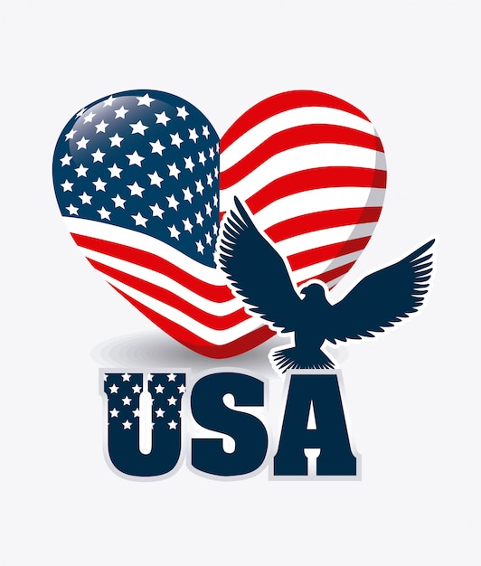 Usa design. Premium Vector