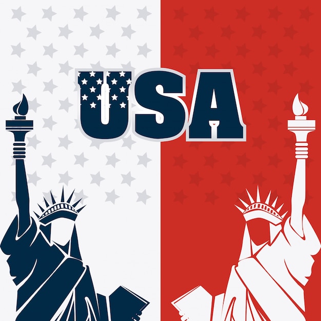 Premium Vector Usa design.