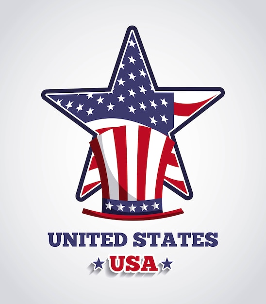 Premium Vector | Usa emblem design