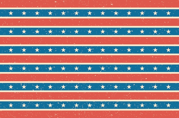 アメリカ国旗デザイン ベクトルイラスト プレミアムベクター