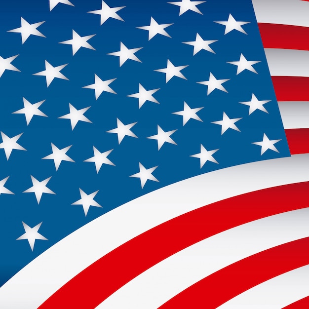 Download Usa flag design vector illustration Vector | Premium Download