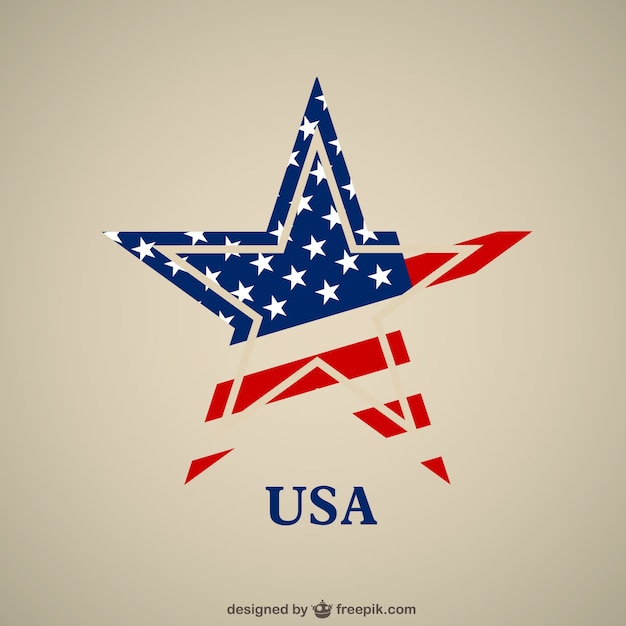 Download Free Vector | Usa flag star