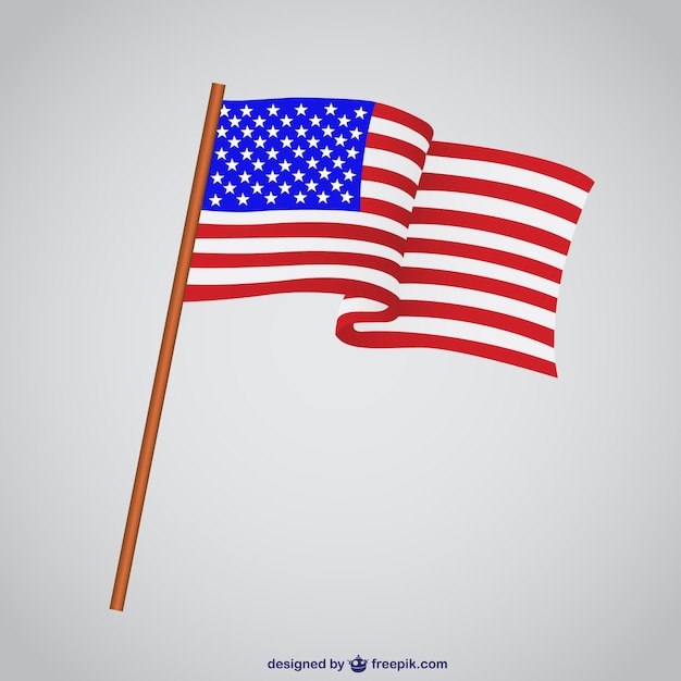 Download Usa flag waving Vector | Free Download