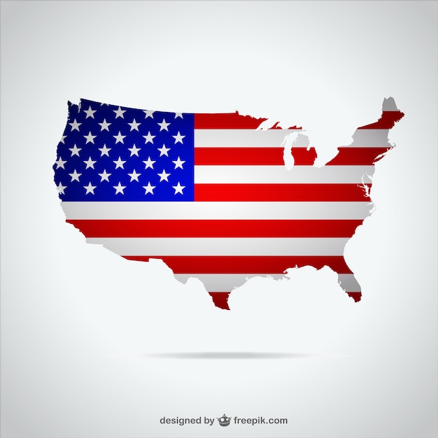 Usa Map Illustration Vector Free Download 6498