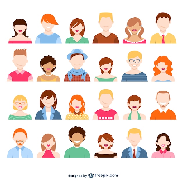 Download User avatars pack | Free Vector